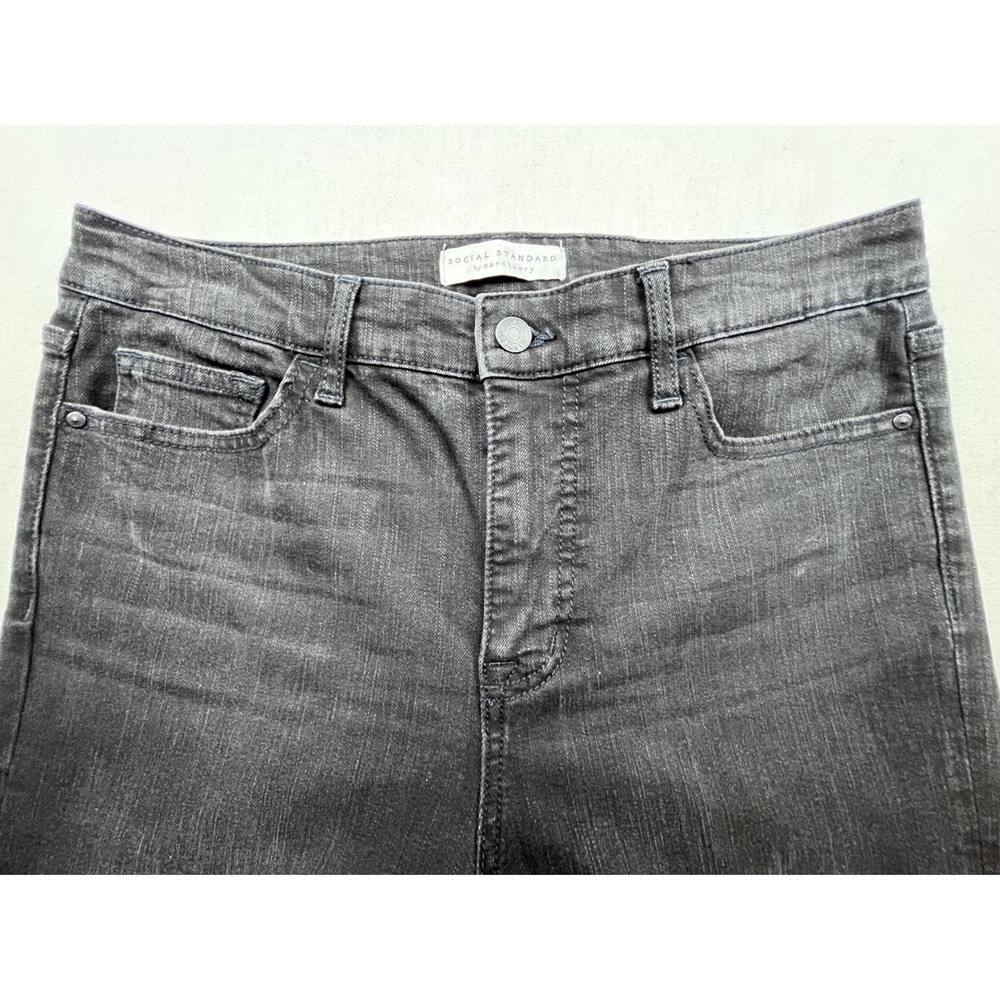 Social Standard by Sanctuary Slim Straight Jean Faded Black High Rise Size 10/30